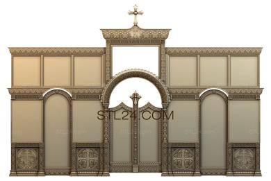 Iconostasis (IKN_0148) 3D models for cnc